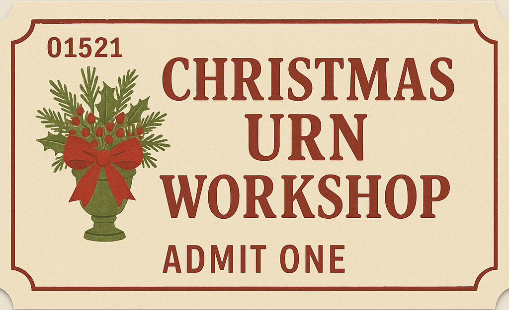 November 15: Urn Workshop Ticket